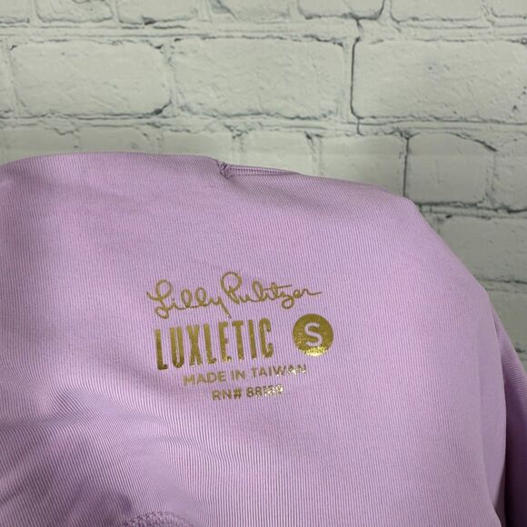 Lilly Pulitzer Luxetic Leggings Women Small Vibrant Color High Rise 50 UPF Gym - Picture 5 of 12